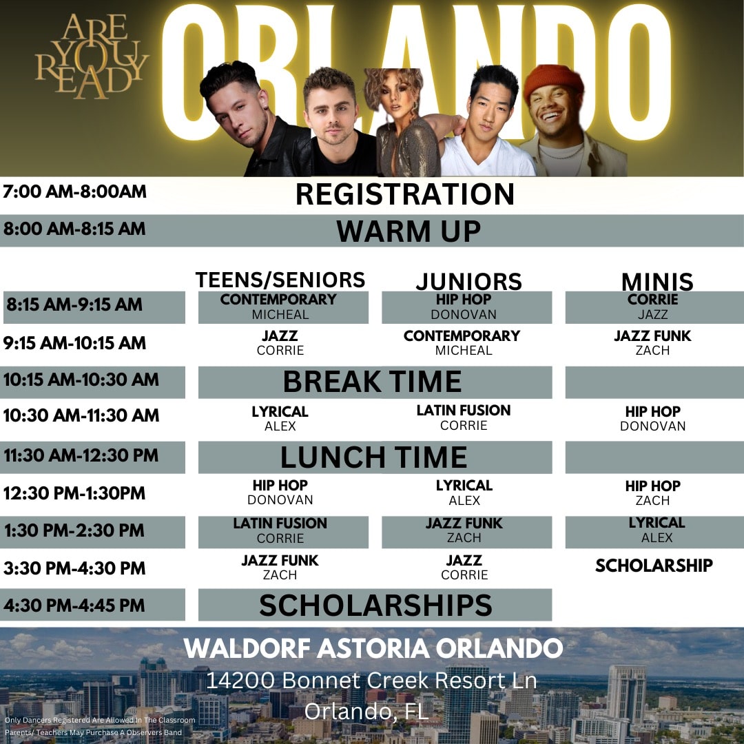 Orlando Schedule